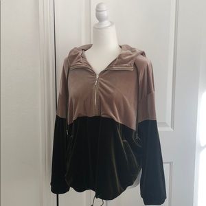 Zara two tone hoodie